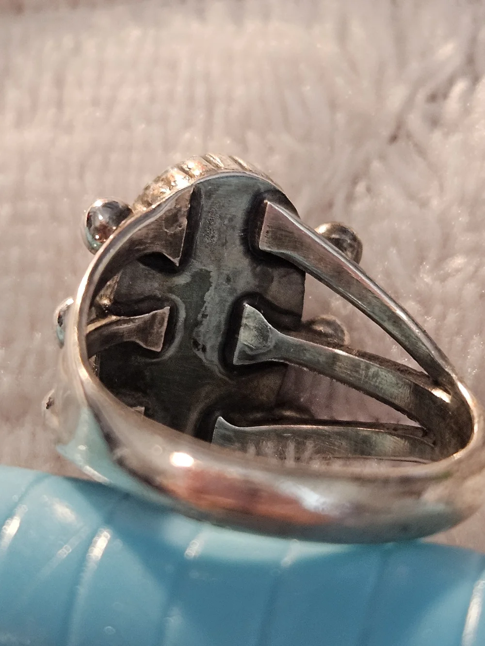White Buffalo Turquoise Sterling Silver Ring